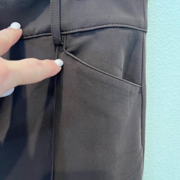 Loft Outlet High Rise Palazzo 10 Petite Wide Leg Trousers Brown Slacks Classic - Picture 8 of 15